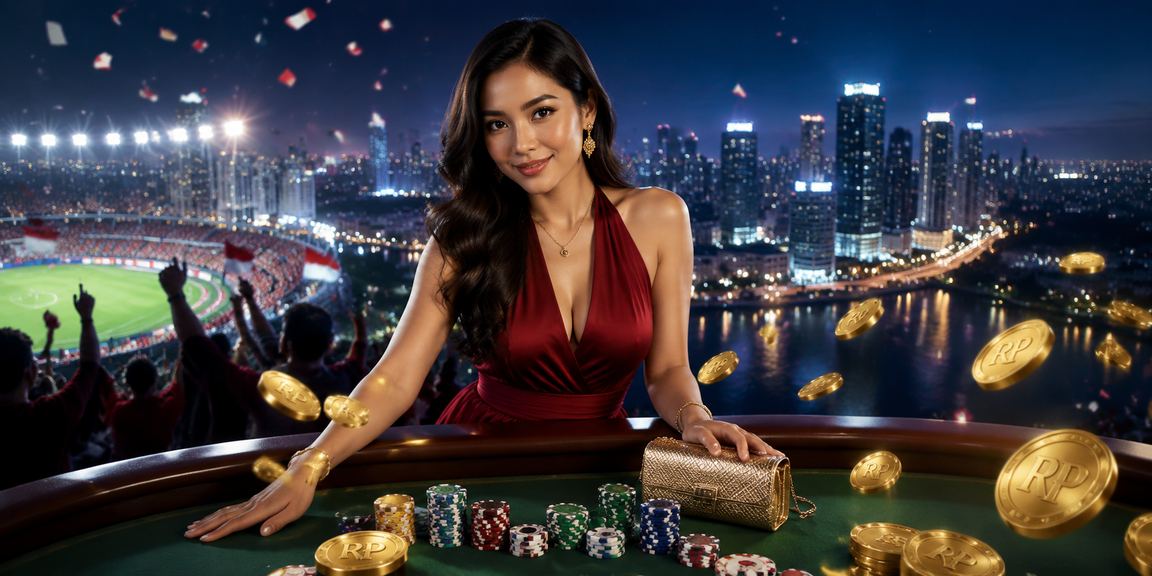 Model Vietnam berpose dengan nuansa platform taruhan VIP
