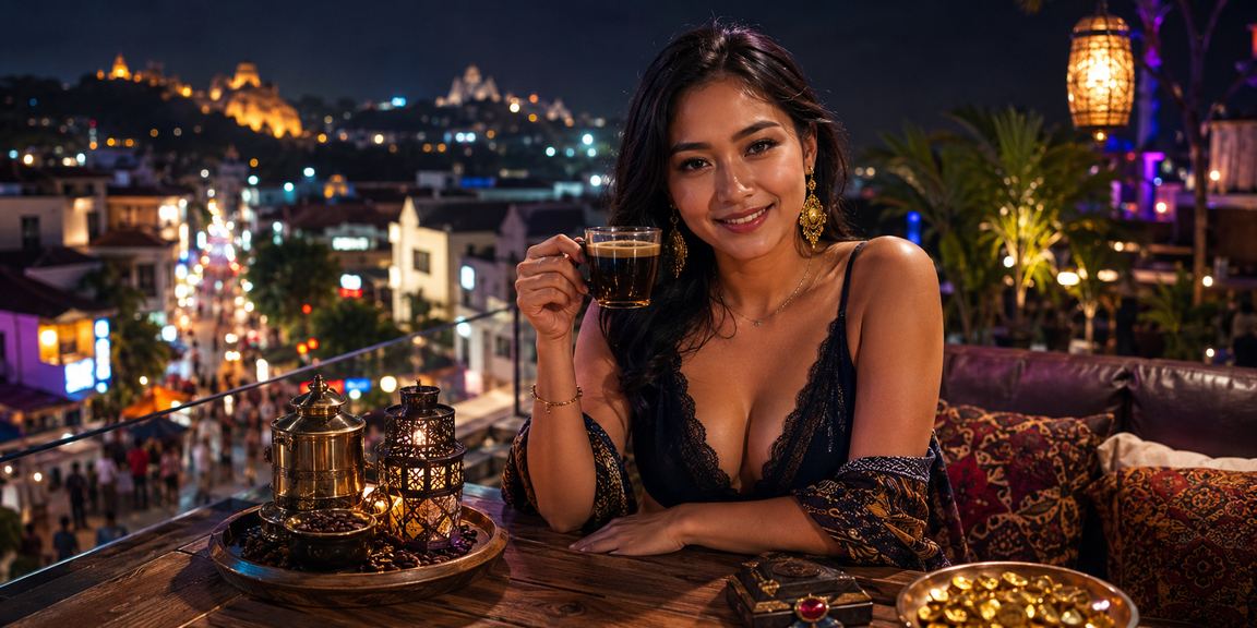 Pengguna membaca analisis taruhan sambil menikmati kopi pagi di kedai lokal